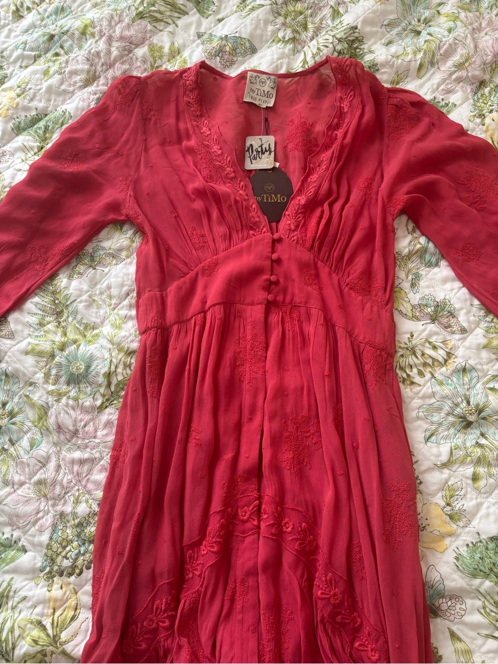 Free People By TiMo Raspberry Maxi Dress - Picture 2 of 7